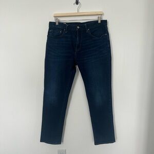 GAP Men's 33x30 Indigo Slim-Leg Stretch Blue Jeans